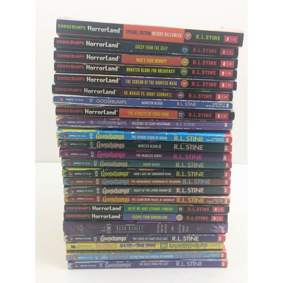 Goosebumps Book Lot by R.L. Stine HorrorLand Apple Fiction Vintage Collection - Picture 1 of 6